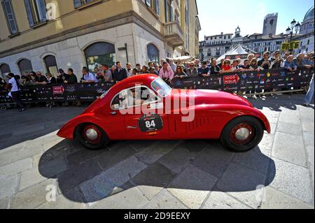 1000 miglia, gara di auto d'epoca. Foto Stock