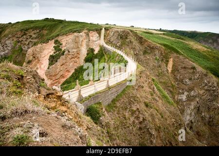 Giunti il squalo e piccolo squalo - la Coupée è Un Istmo (striscia stretta di terra con mare su entrambi i lati) Foto Stock