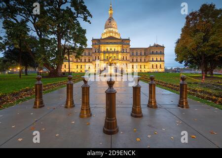 Lansing, Michigan, USA, al Campidoglio dello Stato. Foto Stock