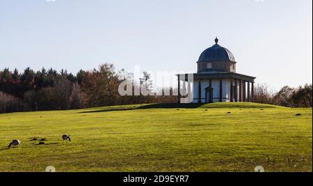 Il Tempio di Minerva presso Hardwick Park,Sedgefield,Co.Durham Foto Stock