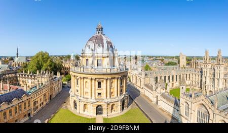 Nessuno a Oxford Empty Streets a Oxford University All Souls College Oxford Radcliffe camera Oxford Oxfordshire Inghilterra Regno Unito GB Europa Foto Stock