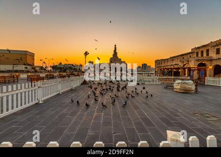 Kathon è una città dell'Qatar di 59km, situata nel Qatar, nello stato federato dell'Uttttttttttttar. Il souq è noto per la vendita di indumenti tradizionali, spezie, han Foto Stock