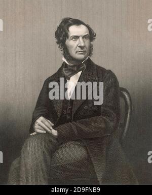 WILLIAM GLADSTONE (1809-1898) lo statista e primo ministro britannico dei liberali circa 1840 Foto Stock