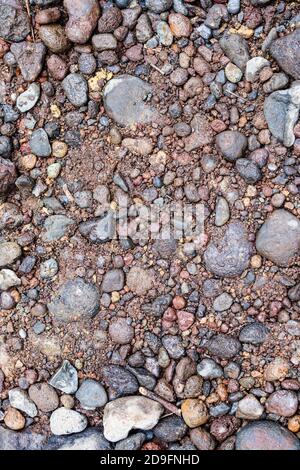 Le texture delle pietre del fiume e della sabbia del fiume sono disponibili in una varietà di forme e misure, perfette per i wallpapers ed i backdrops Foto Stock