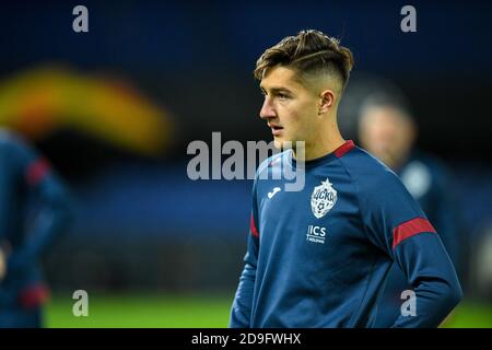 ROTTERDAM, PAESI BASSI - NOVEMBRE 05: Konstantin Maradishvili di CSKA Moskou durante una sessione di allenamento prima della partita UEFA Europa League tra Feyenoord e CSKA Mosca il 22 ottobre 2020 a Rotterdam, Paesi Bassi (Foto di Yannick Verhoeven/Orange Pictures) Foto Stock