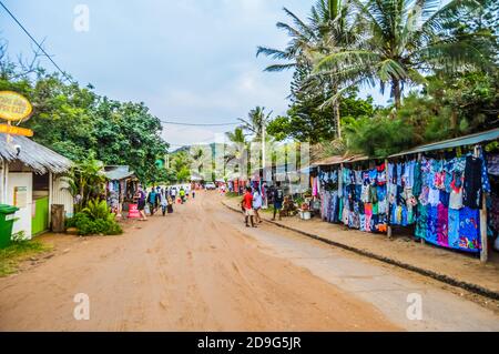 Ponta Do Ouro spiaggia incontaminata in Mozambico costa vicino al confine del Sud Africa Foto Stock