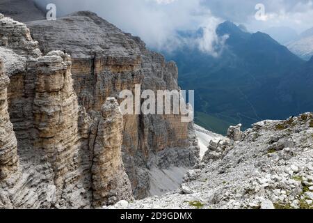 Dolomiti Montagne del Nord Italia Foto Stock