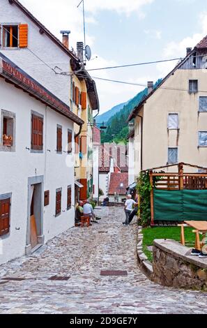 Via Pesariis, Friuli-Venezia Giulia, Italia Foto Stock