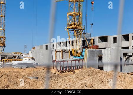 costruzione di appartamenti Foto Stock