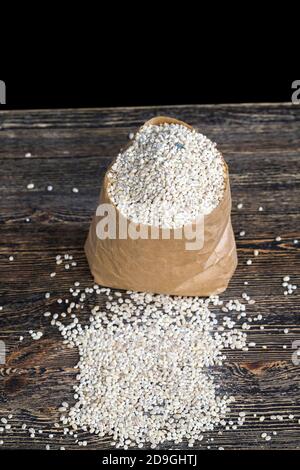 grano di orzo, grano essiccato grezzo Foto Stock