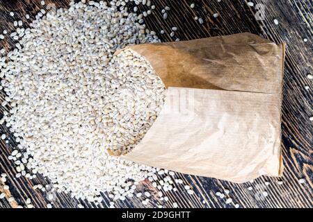 grano grezzo solido di orzo della perla Foto Stock