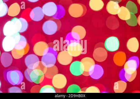 Sfondo astratto con luci sfocate Foto Stock