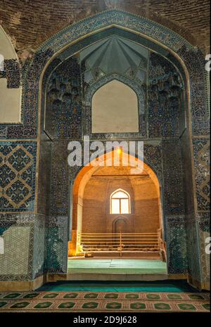 Moschea Blu, Masjed-e Kabud, Tabriz, Azerbaigian Orientale, Iran Foto Stock