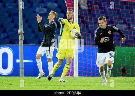 Rotterdam, Paesi Bassi. 5 Nov 2020. Justin Bijlow di Feyenoord durante la UEFA Europa League, Group Stage, Group K Football Match tra Feyenoord e CSKA Moskva il 5 novembre 2020 allo stadio De Kuip di Rotterdam, Paesi Bassi - Foto Yannick Verhoeven/Orange Pictures/DPPI/LM Credit: Paola Benini/Alamy Live News Foto Stock