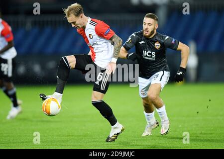 Rotterdam, Paesi Bassi. 5 Nov 2020. Mark Diemers of Feyenoord durante la UEFA Europa League, Group Stage, Group K Football Match tra Feyenoord e CSKA Moskva il 5 novembre 2020 allo stadio De Kuip di Rotterdam, Paesi Bassi - Foto Yannick Verhoeven/Orange Pictures/DPPI/LM Credit: Paola Benini/Alamy Live News Foto Stock