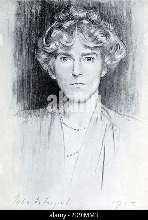 GERTRUDE BELL (1868-1926) esploratore inglese, ufficiale politico, amministratore e archeologo nel 1923. Foto Stock