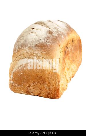 Pane sandwich di stile tradizionale su uno sfondo bianco Foto Stock