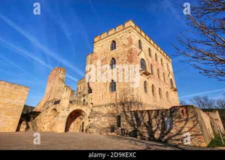 Castello di Hambach vicino a Neustadt an der Weinstrasse, Palatinato, Renania-Palatinato, Germania Foto Stock