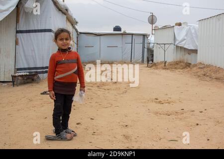 Khan Younis Camp è un campo profughi palestinese nel Governatorato di Khan Yunis Foto Stock