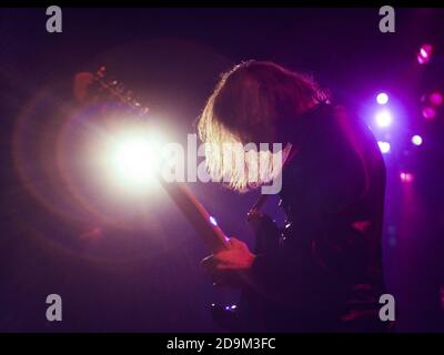 Richie Blackmore in concerto con Deep Purple al Rainbow teatro 1973 Foto Stock