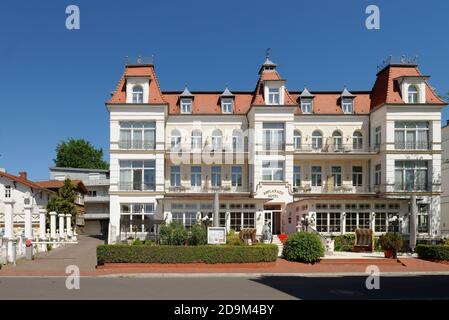 Hotel Esplanade nel Mar Baltico resort di Heringsdorf, Heringsdorf, Usedom, Mar Baltico, Meclemburgo-Pomerania occidentale, Germania Foto Stock