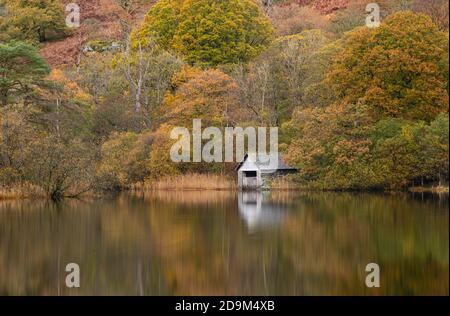 Rydal acqua Boathouse Foto Stock