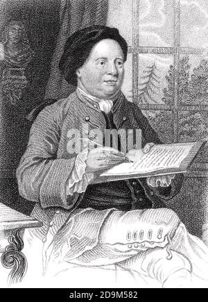 SAMUEL RICHARDSON (1689-1761) romanziere inglese circa 1750. Foto Stock