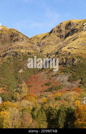 Bram Crag Lake District Foto Stock