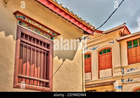 Khoo Kongsi Chinese Clan House, George Town, Penang, Malesia Foto Stock