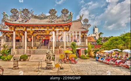 Khoo Kongsi Chinese Clan House, George Town, Penang, Malesia Foto Stock