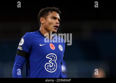 BURNLEY, INGHILTERRA. 31 OTTOBRE Thiago Silva di Chelsea durante la partita della Premier League tra Burnley e Chelsea a Turf Moor, Burnley, sabato 31 ottobre 2020. (Credit: Tim Markland | MI News) Foto Stock