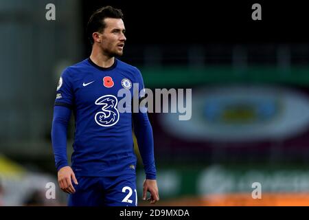 BURNLEY, INGHILTERRA. 31 OTTOBRE il ben Chilwell di Chelsea durante la partita della Premier League tra Burnley e Chelsea a Turf Moor, Burnley, sabato 31 ottobre 2020. (Credit: Tim Markland | MI News) Foto Stock