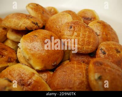 Pogacsa – biscotti con pancetta Foto Stock