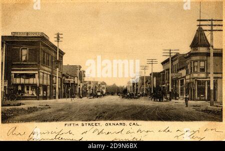 Oxnard, California Historic Post Cards Foto Stock