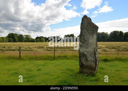 Nether Largie pietre permanente, Kilmartin Glen, Scozia Foto Stock