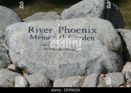 Arcadia, California, USA 4 novembre 2020 UNA visione generale dell'atmosfera del River Phoenix Memorial Garden presso il Methodist Hospital a 300 W. Huntington Drive il 4 novembre 2020 ad Arcadia, California, USA. Foto di Barry King/Alamy Stock foto Foto Stock