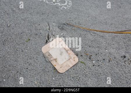 Marciapiede sulla spiaggia Foto Stock