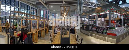 Interni del New Warrington Market, 2, Time Square, Academy Way, Warrington WA1 2NT Foto Stock