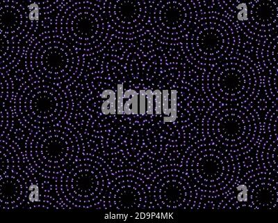 Design creato digitalmente con luce colore viola | effetto Kaleidoscope Foto Stock