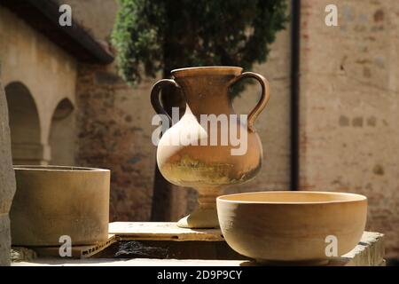 Ceramica della città di Deruta Foto Stock
