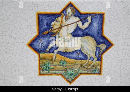 Ceramica della città di Deruta Foto Stock