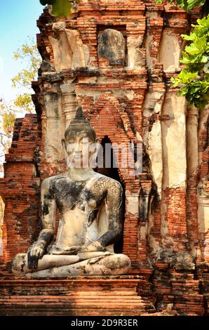 Monumenti di buddha, rovine di Ayutthaya Foto Stock