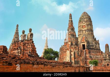 Monumenti di buddha, rovine di Ayutthaya Foto Stock