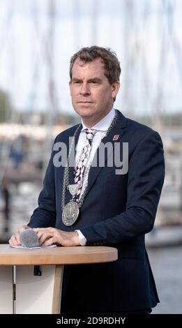 05 settembre 2020, Schleswig-Holstein, Kiel: Ulf Kämpfer (SPD) è stato sindaco della capitale dello Stato dello Schleswig-Holstein Kiel dall'aprile 2014. Foto: Markus Scholz/dpa Foto Stock