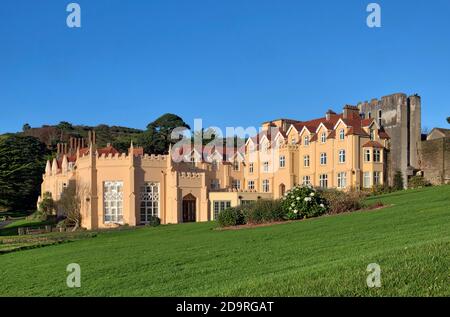 Lee Abbey, Lee Bay, Lynton, Devonshire, Regno Unito. Foto Stock