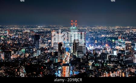 Notte nella città di Tokyo, Giappone