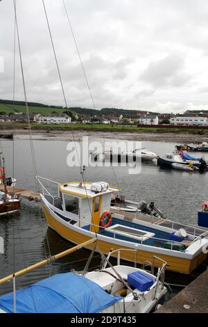 Maidens Harbour, Maidens Village, South Ayrshire, Scotland, UK il pittoresco porto si trova sulla costa occidentale della Scozia nel Firth of Clyde Foto Stock