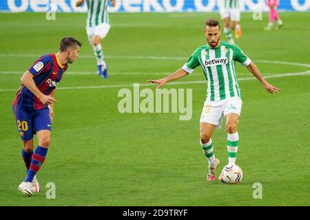 Barcellona, Spagna. 7 Nov 2020. 7 novembre 2020; Camp Nou, Barcellona, Catalogna, Spagna; la Liga Football, Barcellona contro Real Betis; Picture show Canales Credit: Joma Garcia/DAX/ZUMA Wire/Alamy Live News Foto Stock