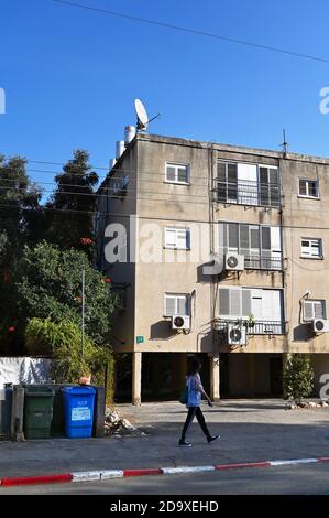 Complesso residenziale israeliano costruito negli anni '50 Foto Stock