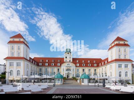 Binz: Kurhaus, Ostsee (Mar Baltico), Isola di Rügen, Meclemburgo-Vorpommern, Germania Foto Stock